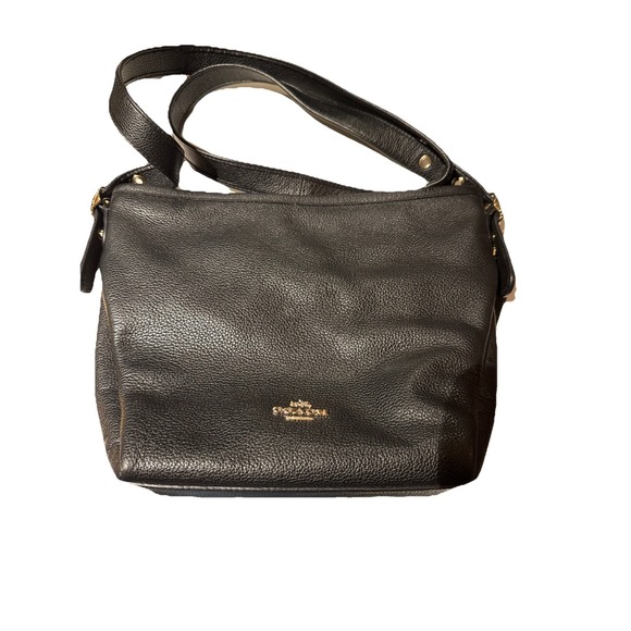 Coach Handbags - Coach Pebbled Leather Small Dufflette 36536 Shoulder Bag Purse Black Career City